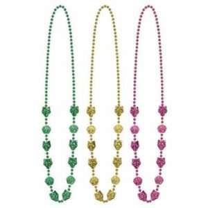 Beistle   50562   Mardi Gras Mask Beads  Pack of 12:  