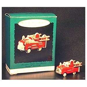    HALLMARK Miniature Pedal Car Fire Truck ornament: Everything Else
