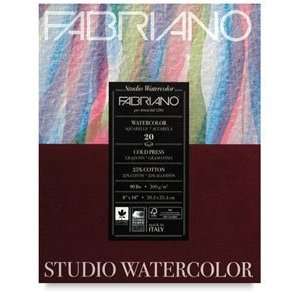  Fabriano Studio Watercolor Pads   8 times; 10, Watercolor 