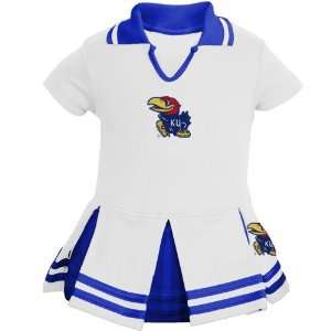   Jayhawks White Toddler One Piece Cheerleader Dress: Sports & Outdoors