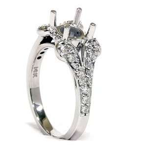  Vintage Diamond Engagement Ring Semi Mount Anniversary 