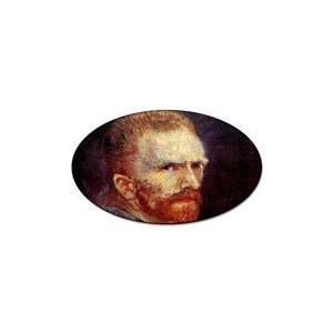  Self Portrait 9 By Vincent Van Gogh Oval Sticker 