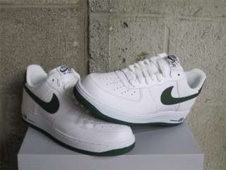 Nike Air Force 1 One Low White Gorge Green Leather DS Sz 11 new 488298 