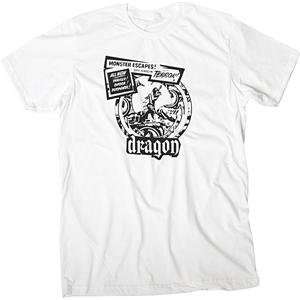  Dragon Pulp Hero T Shirt   Medium/White Automotive