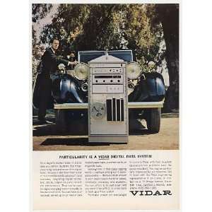  1966 Vidar Digital Data System Rolls Royce Photo Print Ad 