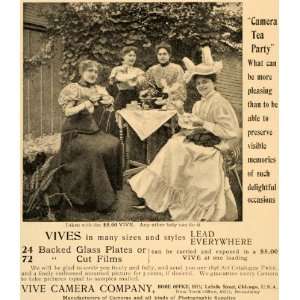   Tea Party Victorian Women Pricing   Original Print Ad