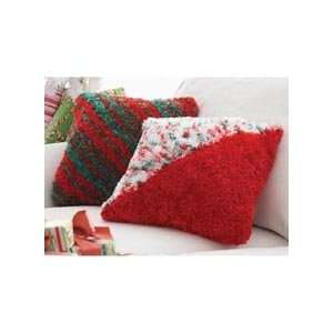  Bernat Diagonal Holiday Pillows Knit Yarn Kit Arts 
