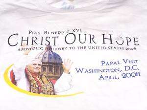 POPE BENEDICT XVI Papal Visit Washington DC Shirt M New  