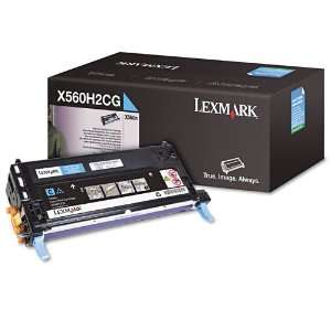  Original Lexmark X560H2CG 10000 Yield Cyan Toner Cartridge 