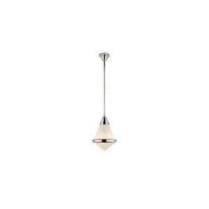 Thomas OBrien Small Gale Hanging Pendant in Polished Nickel with 