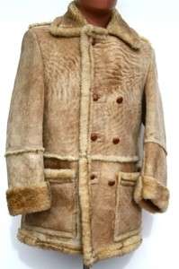 Fantastic Vintage Lambskin & Shearling Winter Jacket Mountain Man COAT 