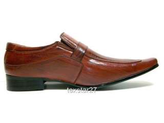 Mens Brown D ALDO Dress Casual Shoes Styled In Italy Leather Lined 