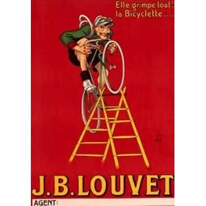    J. B. Louvet Vintage Giclee Bicycle Poster 
