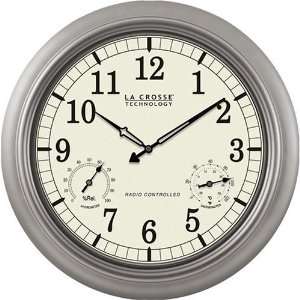   La Crosse 18 inch Radio Controlled Analog Atomic Clock: Home & Kitchen