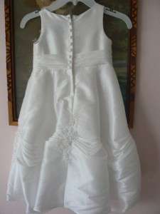 Alfred Angelo Wedding Girls White Flower Dress Sz. 3T  