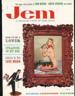 JEM Vol. 1 No. 1 1956 Candy Barr Cover BETTY BROSMER Jayne Mansfield 