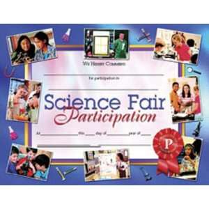   SCHOOL PUBLISHING SCIENCE FAIR PARTICIPATION 30PK 