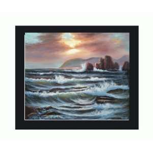  Art Reproduction Oil Painting   Seascapes: Velvet Sea with 