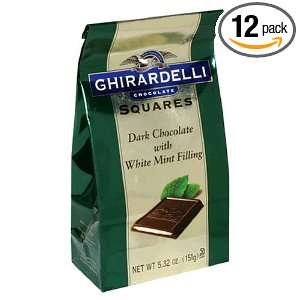 Ghirardelli Chocolate Squares Dark Chocolate with White Mint Filling 