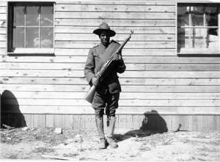 Photo 1916 7 WW1 Long Island NY Black Soldier   Telephone & Telegraph 