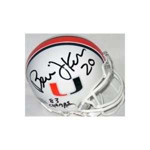 Bernie Kosar autographed Football Mini Helmet (Miami Hurricanes 