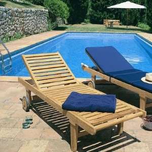  Teak Riviera Deck Chair: Patio, Lawn & Garden