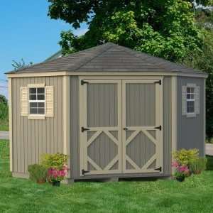   10 x 10 ft. 5 Sided Classic Panelized Garden Shed: Home Improvement