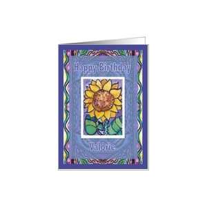  Valorie Sprout and Sunflower A Happy Birthday Wish Card 
