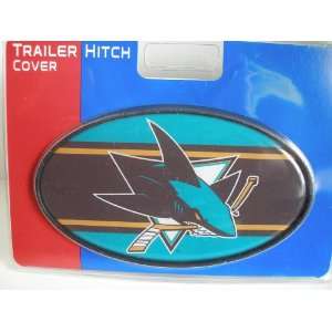    San Jose Sharks Plastic Trailer Hitch Cover: Sports & Outdoors