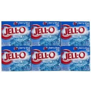 Jell O Berry Blue, Gelatin Dessert, 6 pk  Grocery 