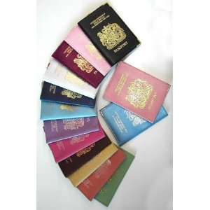  Leather Passport Cover Black [Kitchen & Home]
