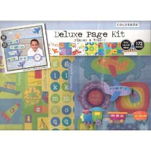   Deluxe Page, Planes and Trains Scrapbooking Kit: Arts, Crafts & Sewing
