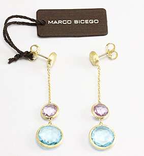 Wonderful 18K YellowGold Earrings from Marco Bicego Jaipur Collection