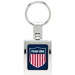  Olympics Team USA Oval Domed Key Ring: Sports & Outdoors
