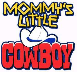 MOMMYS LITTLE COWBOY Funny Cool Rodeo Boy Kids T Shirt  