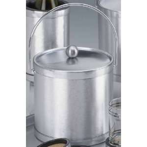  Kraftware 46668 Brushed Silk   Silver 3 Quart Ice Bucket 