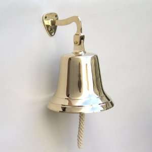  Brass Heavy Bracket Bell 9   Brass & Chrome Bells 
