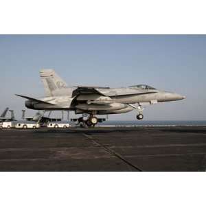 Us Navy F/A 18C Hornet Prepares to Land Aboard Uss Eisenhower by 