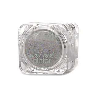 LASplash Cosmetics Nail Art Glitter, Precious Crystallina (white), .1 