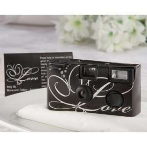  Love Disposable Wedding Camera with Table Card (Black 