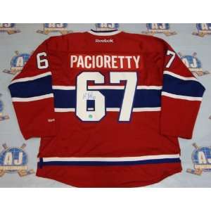  MAX PACIORETTY Montreal Canadiens SIGNED Reebok Premier 