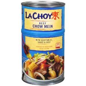 La Choy Beef Chow Mein with Vegetables, Sauce & Beef, 42 oz (Pack of 6 