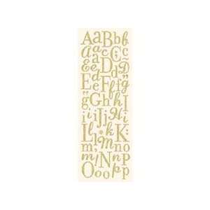  Company Gold Die Cut Glitter Alphabet Stickers: Arts, Crafts & Sewing