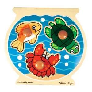  Jumbo Knob Puzzles: Fish Bowl: Toys & Games