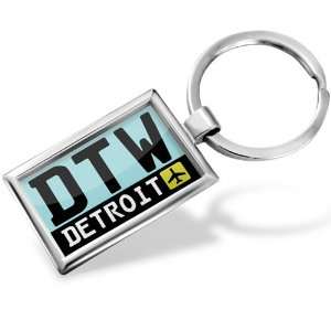 Keychain Airport code DTW / Detroit country: United States   Hand 