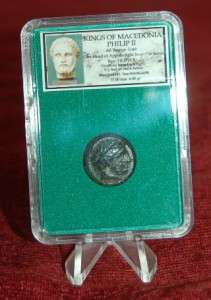 ANCIENT GREEK COIN MACEDONIAN KINGS PHILIP II APOLLO  