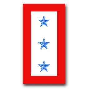 United States Army  Three Blue Stars  Service Flag Decal Sticker 3.8 