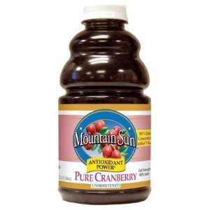 Mountain Sun Antioxidant Power, Pure Cranberry, Unsweetened, 32 oz 