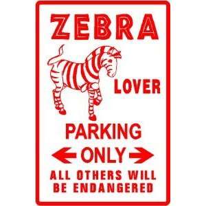    ZEBRA LOVER PARKING zoo africa horse NEW sign