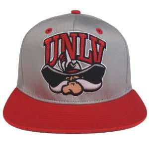  UNLV Runnin Rebels Retro 2 Tone NL Snapback Cap Hat Grey 